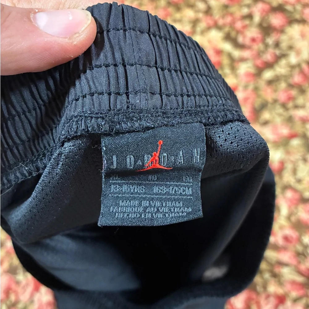 Nike Air‎ Jordan Kids 13-15 XL Black Mesh Sweatpants